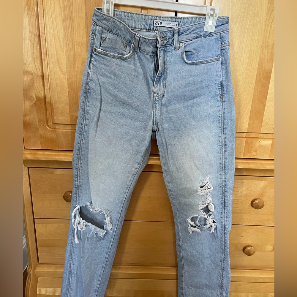 Zara ripped jeans